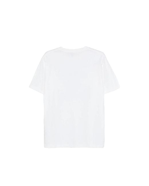 Sporty & Rich White Crew Neck T-Shirt With Printed Design
