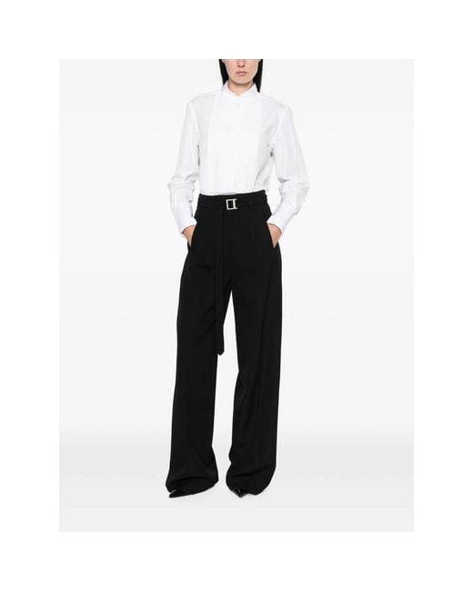 Seafarer Black Belted Wide-Leg Trousers