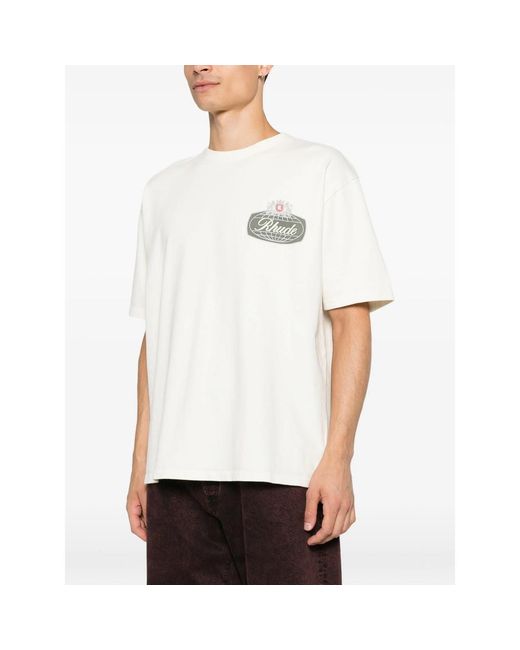 R H U D E © White Neutrals T-Shirts & Vests for men