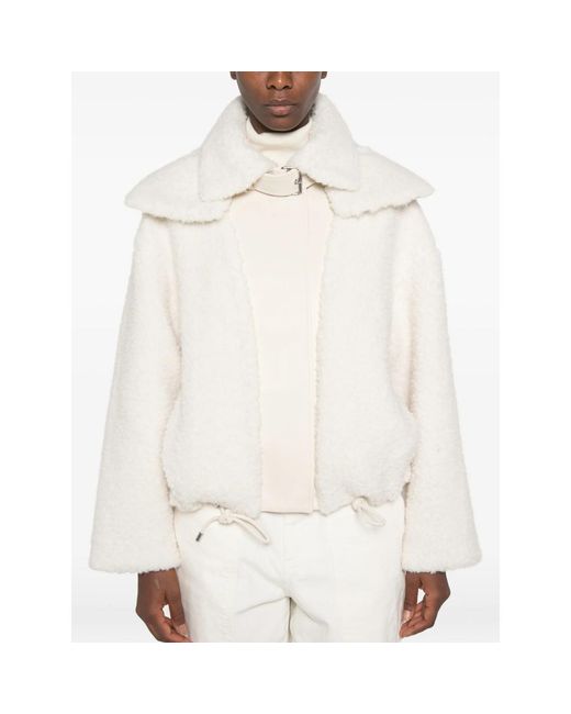 Sportmax White Filtro Zip-Fastening Jacket