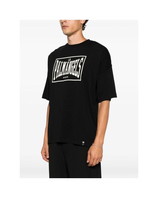 Palm Angels Black T-Shirts & Vests for men