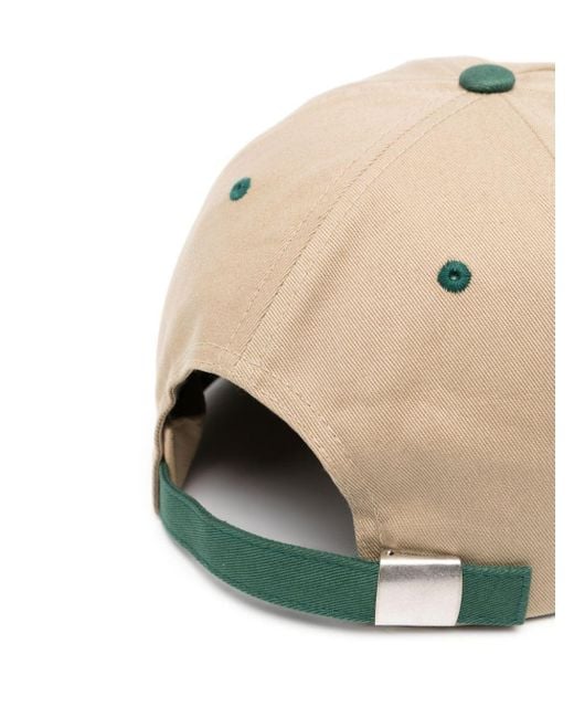 Stussy Green Embroidered-Logo Cap for men