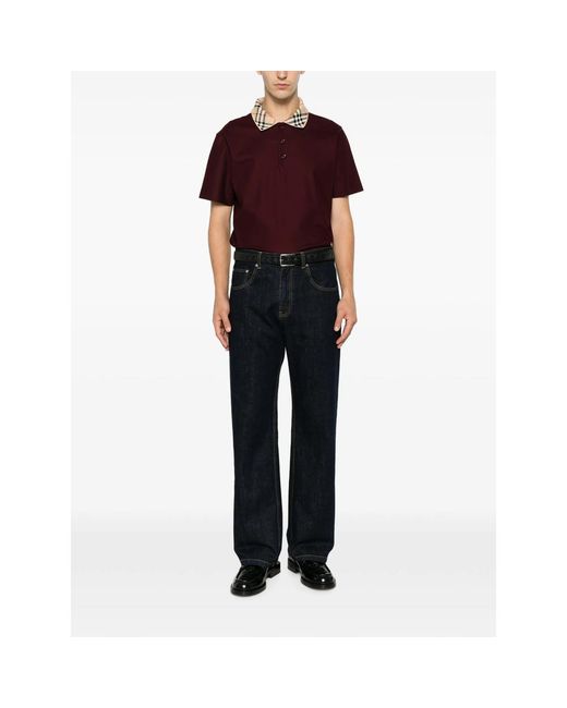 Burberry Purple Polo Shirts for men