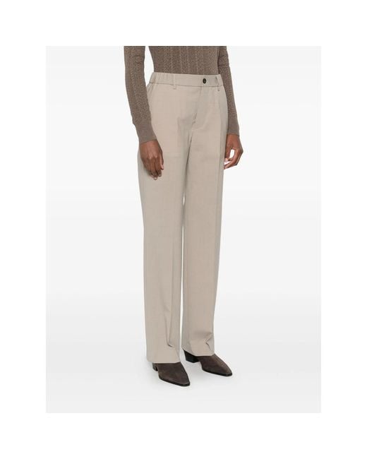 Covert Natural Pressed-Crease Trousers