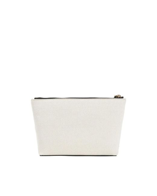 Givenchy White Small Bow-Detail Make Up Bag