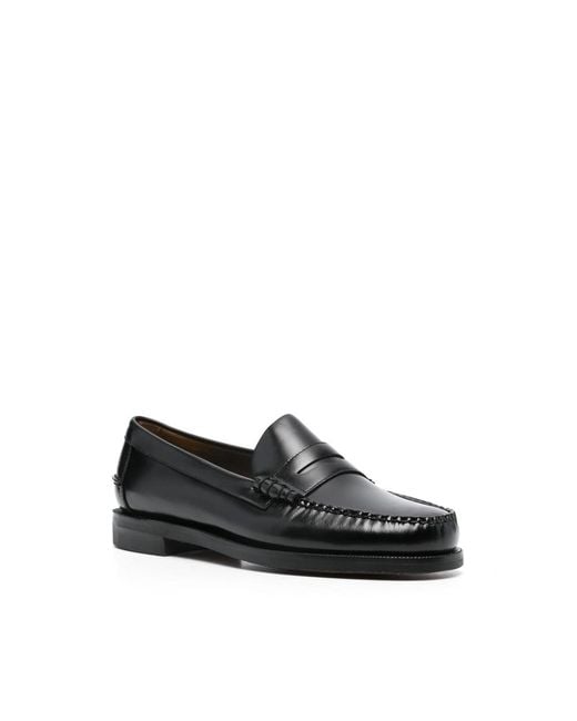Sebago Black Penny-Strap Loafers for men