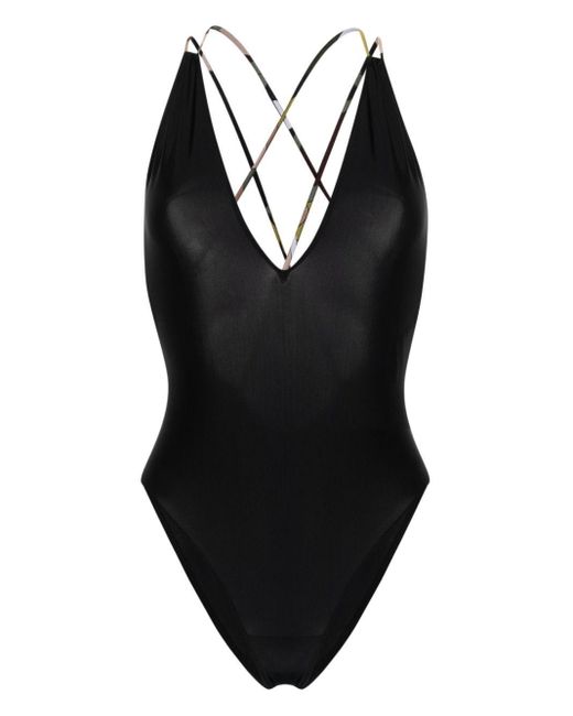 Emilio Pucci Vivara-Print Swimsuit in Black | Lyst