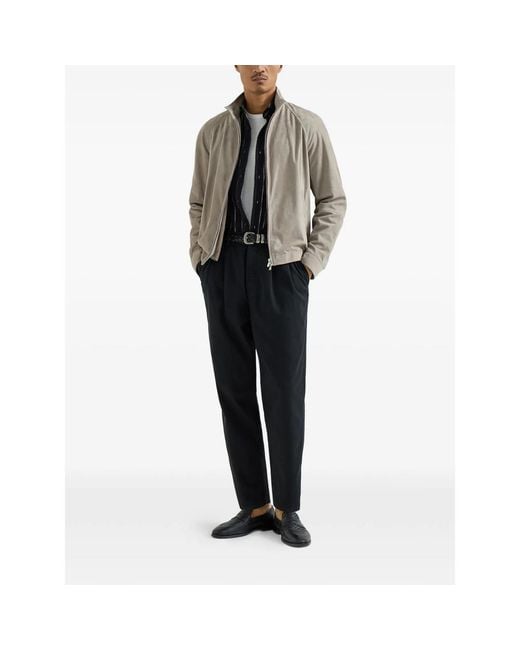 Brunello Cucinelli Gray Neutrals Jackets for men