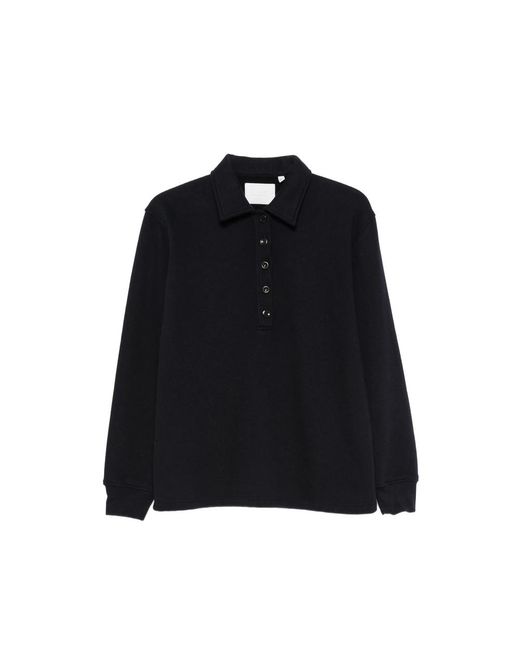 Citizens of Humanity Black Button-Placket Polo Shirt