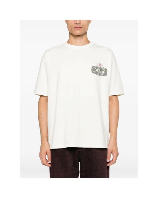 R H U D E © White Neutrals T-Shirts & Vests for men