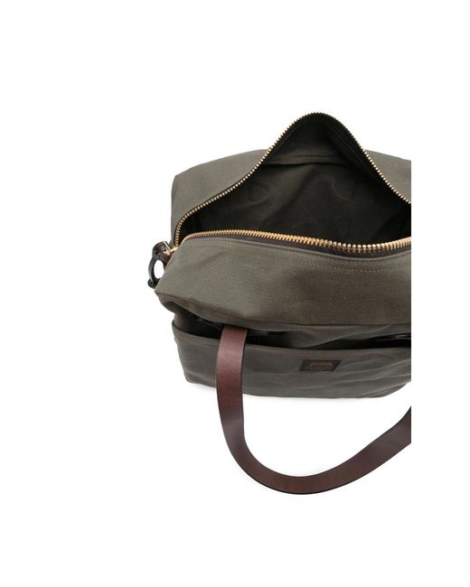 Filson Black Rugged Twill Tote Bag for men