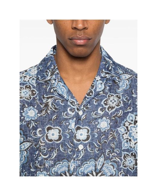 Isaia Blue Shirts for men