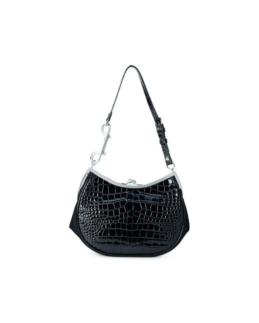 Vivienne Westwood Black Leather Clutch Bag