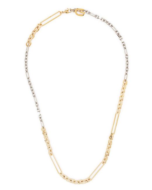 Givenchy White Mixed Link Chain Necklace for men