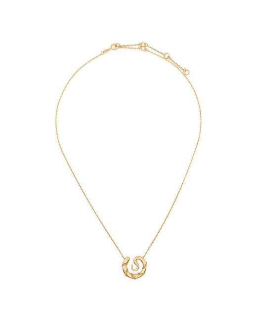 Panconesi Metallic Serpent Medallion Chain Necklace