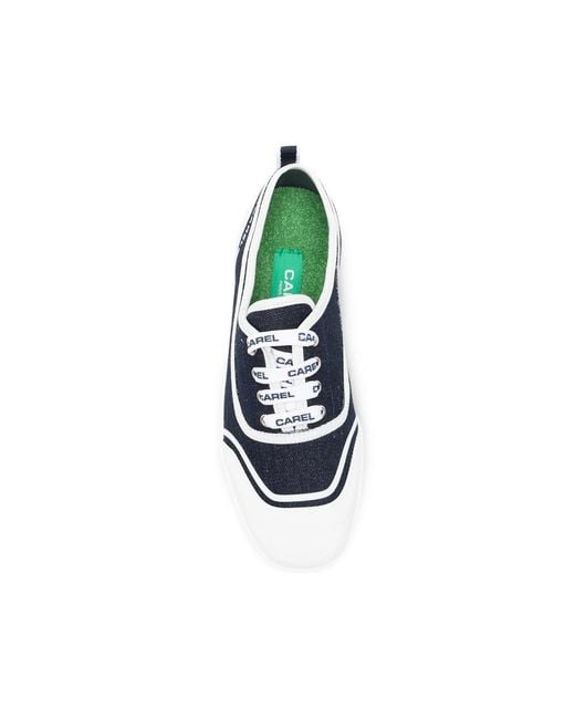 CAREL PARIS Blue Sol Denim Sneakers