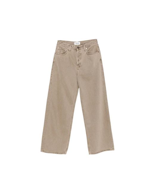 Agolde Natural Low Slung Baggy Wide-Leg Jeans