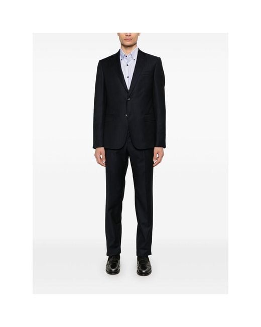 Mazzarelli Blue Cotton Shirts for men