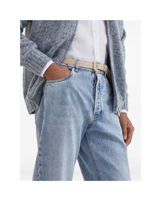 Brunello Cucinelli Blue Denim for men