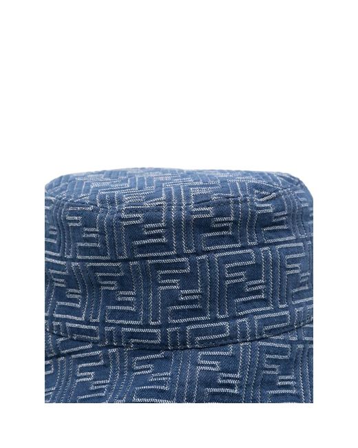 Fendi Blue Hats for men