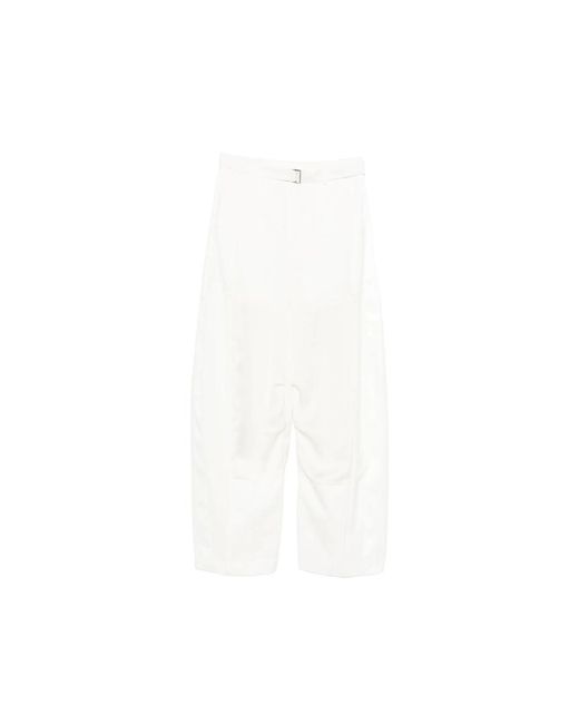 Sacai White Neutrals Trousers