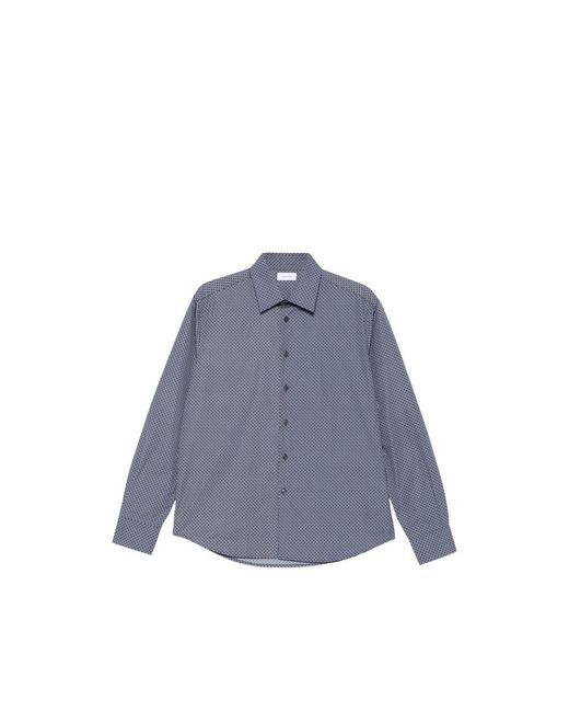 Ferragamo Blue Shirt Cotton for men