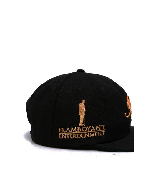 Awake Couture Black Embroidered Baseball Cap for men