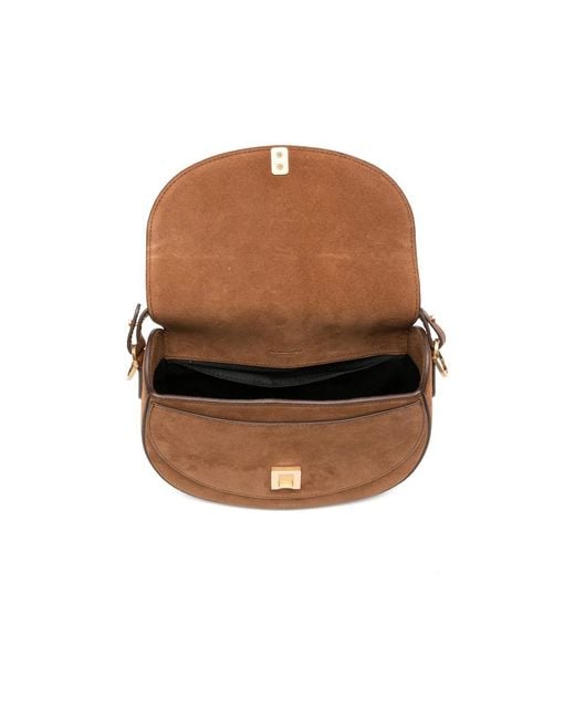 DeMellier London Brown Siena Saddle Cross Body Bag