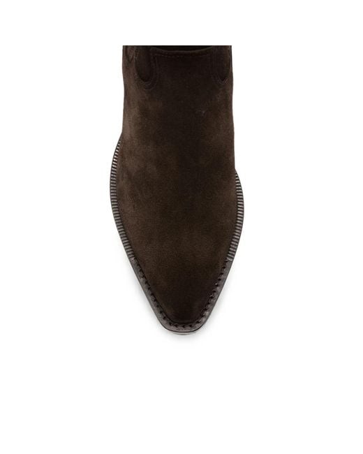 Henderson Black Suede Ankle Boots