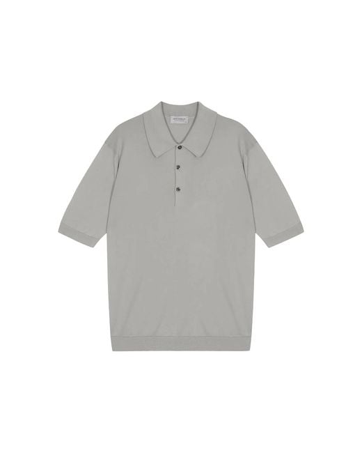 John Smedley Gray Isis Polo Shirt for men