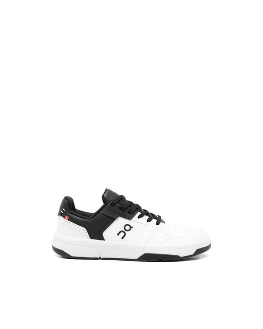 On Shoes White Perforated Sneakers