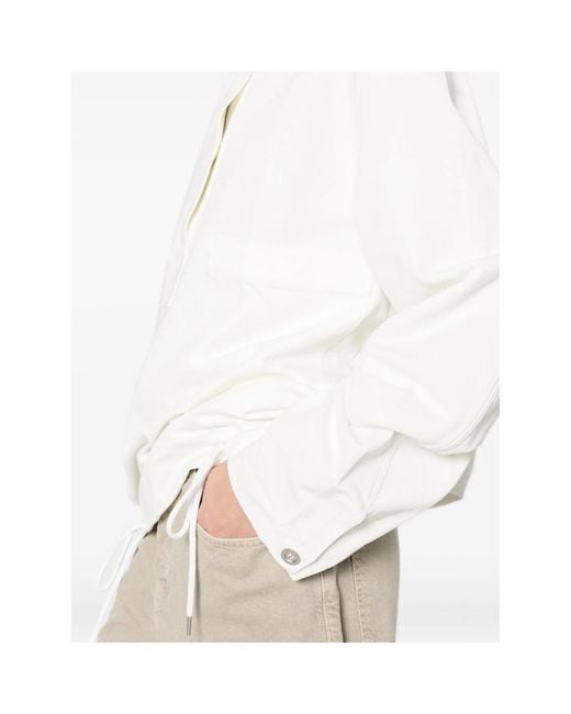 Studio Nicholson White Button Pocket Top