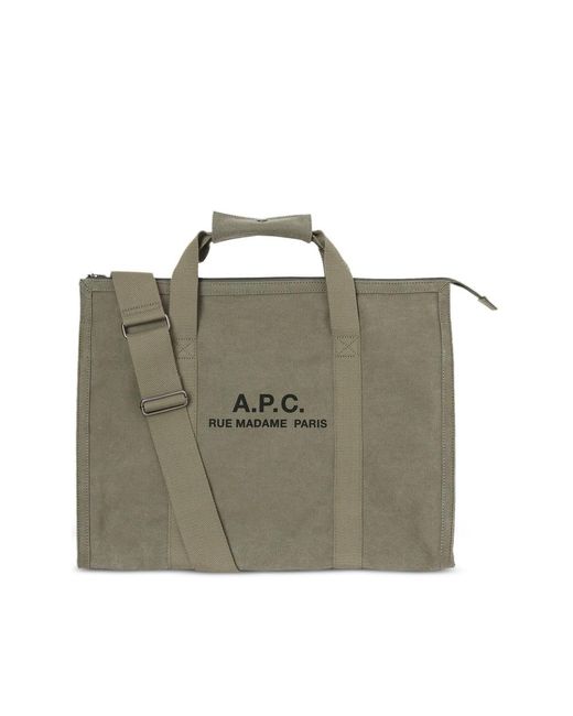 A.P.C. Green Tote Bags for men