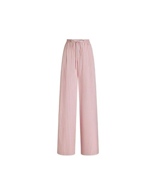 Dolce & Gabbana Pink Wide Trousers
