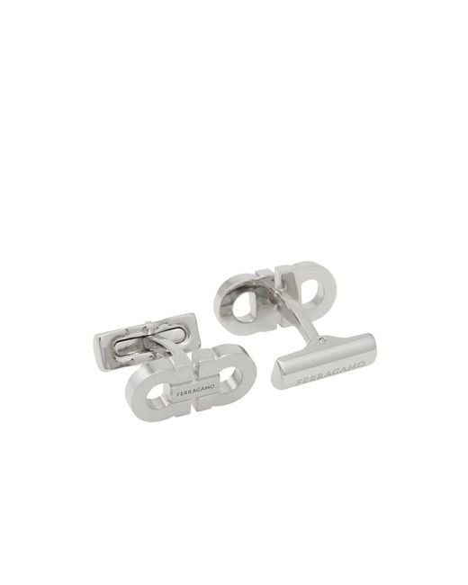 Ferragamo White Cufflinks for men