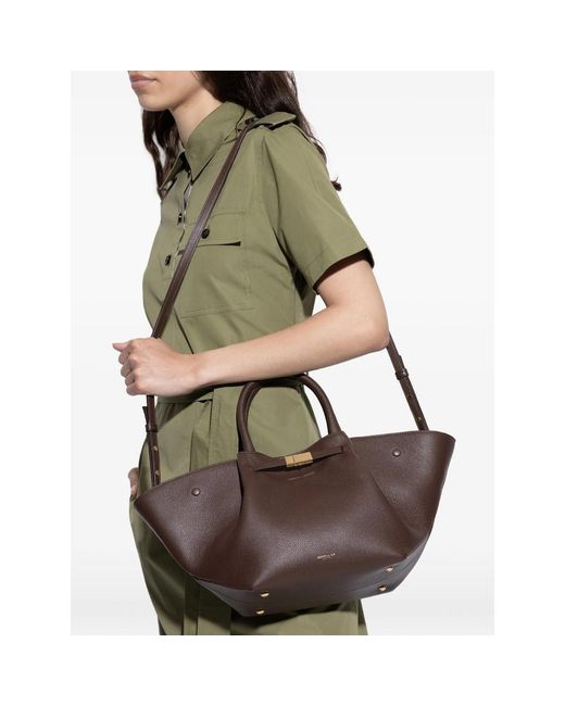 DeMellier London Brown Midi New York Tote Bag