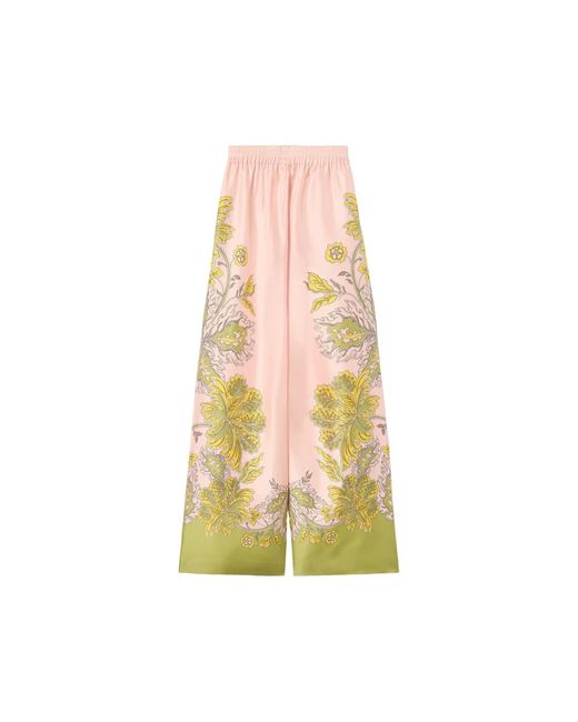 LaDoubleJ Yellow Palazzo Pant Swathe Silk