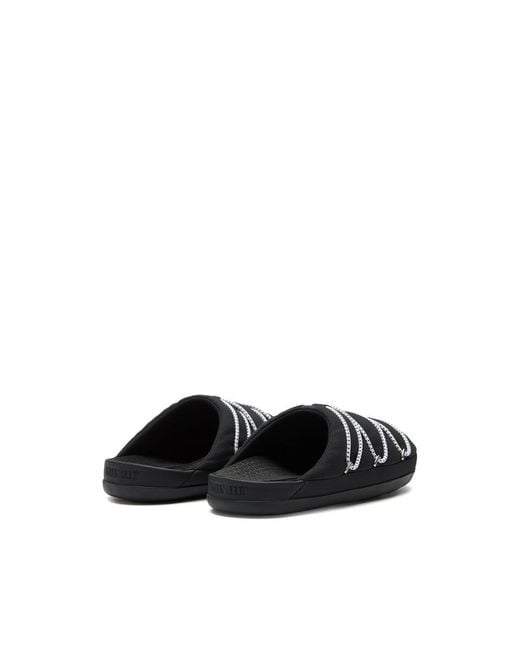 Moonboot Black Soft Slippers for men