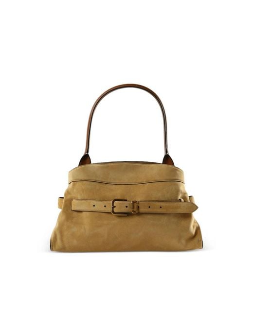 Marc Jacobs Metallic The Dakota Suede Tote Bag