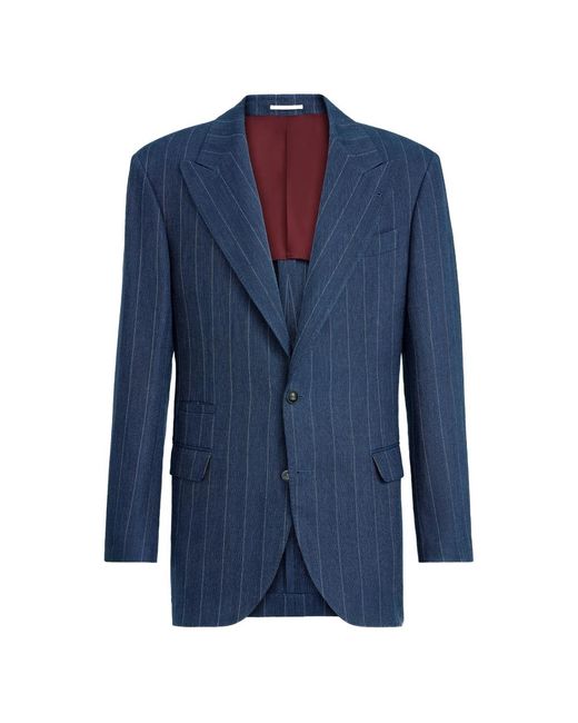 Brunello Cucinelli Blue Jackets for men