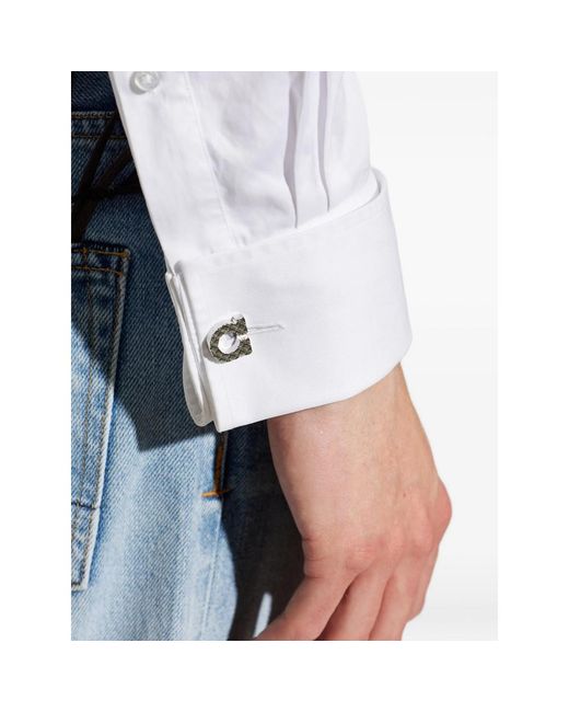Ferragamo Metallic Cufflinks for men