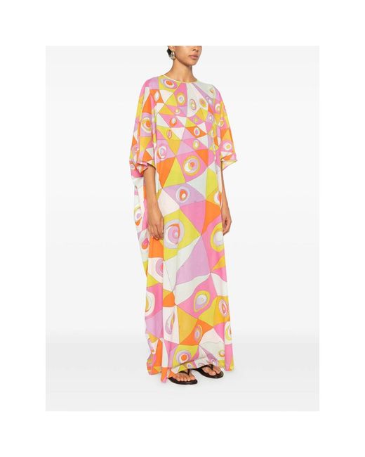 Emilio Pucci Pink Maxi Dresses