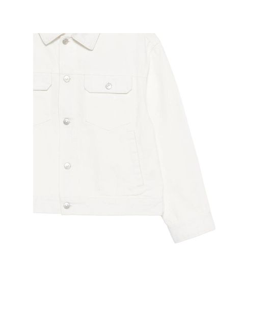 DUNST White Denim Trucker Jacket for men