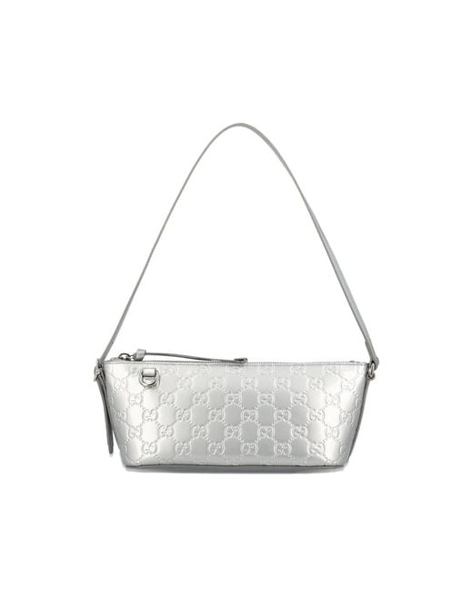 Gucci Metallic Gg Emblem Small Shoulder Bag