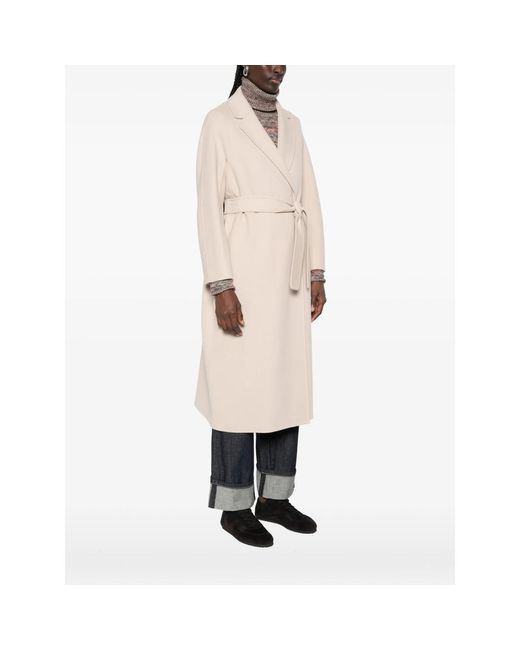 Max Mara White Neutrals Coats