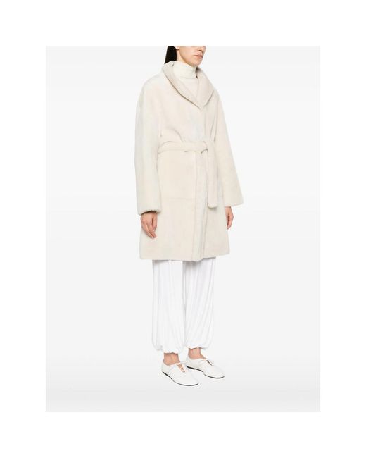 Yves Salomon Natural Neutrals Coats