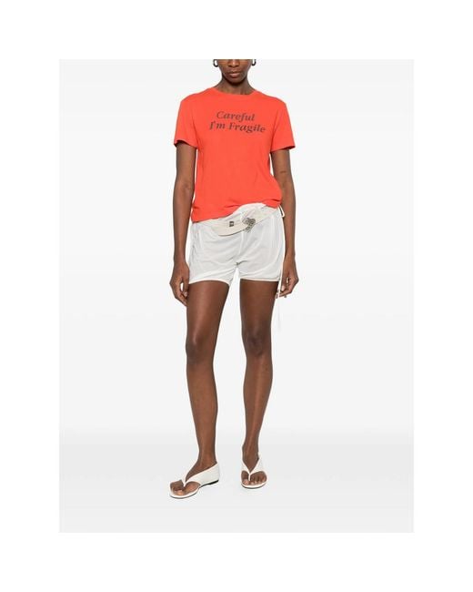 GIMAGUAS White Zoe Drawstring Shorts