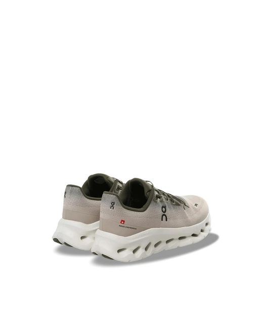 On Shoes Gray Lace-Up Fastening Sneakers for men