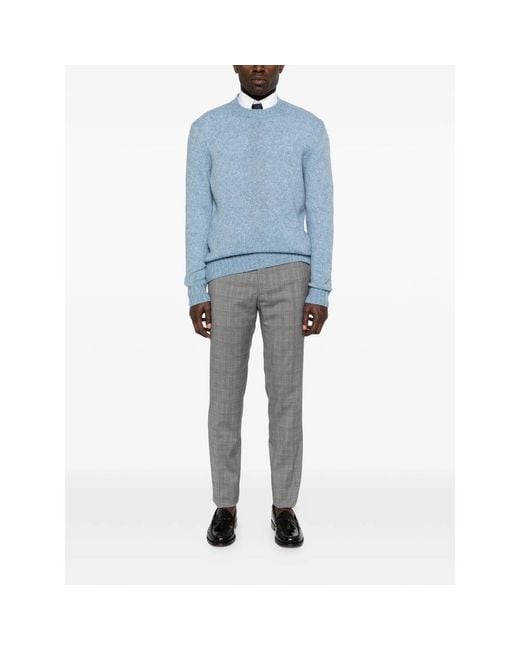 Incotex Gray Check Trousers for men