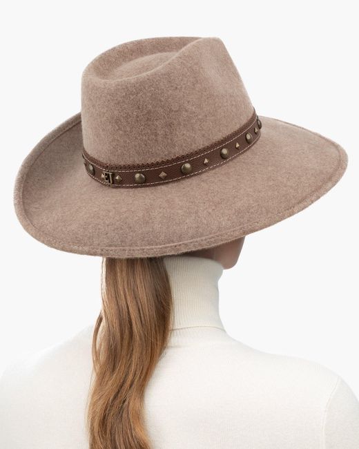 Eric Javits Brown Luxury Wool Felt Gunslinger Hat